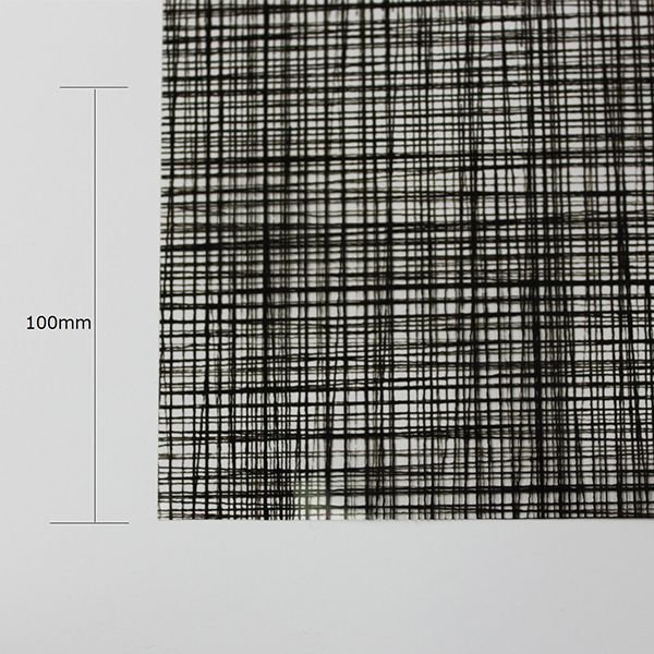 画像2: 特価!フラックスブラック・デコ(黒リンネル柄) ガラスフィルム 123cm幅x30mロール箱売 【ウインドウフィルム】  ※同梱不可※ #D-FXB48 Roll 黒# (2)