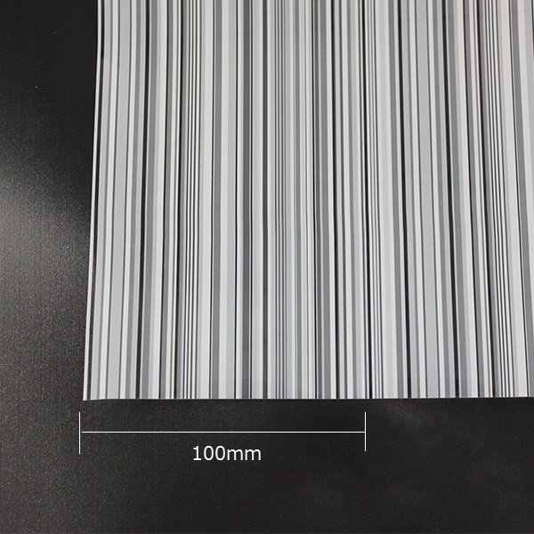 画像2: 特価!マルチストライプホワイト・デコ(白ストライプ柄) ガラスフィルム 123cm幅 x 1m単位切売 【ウインドウフィルム】  ※同梱不可※ #D-MSW48C 白# (2)