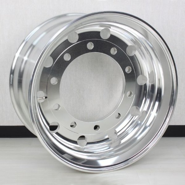 画像2: スーパーシングルアルミホイール 大型トラック用 22.5x11.75 PDC335 穴数10 ALUX 送料無料 ※大型商品 同梱不可 沖縄代引き不可※ #AWH225X1175# (2)