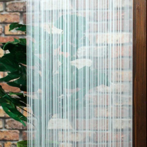 画像3: 特価!マルチストライプホワイト・デコ(白ストライプ柄) ガラスフィルム 123cm幅 x 1m単位切売 【ウインドウフィルム】  ※同梱不可※ #D-MSW48C 白# (3)