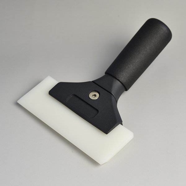 画像2: PRO-TINT クリアスキージ125mm+アルミハンドル(ショート) フィルム施工用 カーフィルム向け 硬め水抜スキージ #PT ClearSquge 125mm+Almi hd(S)# (2)