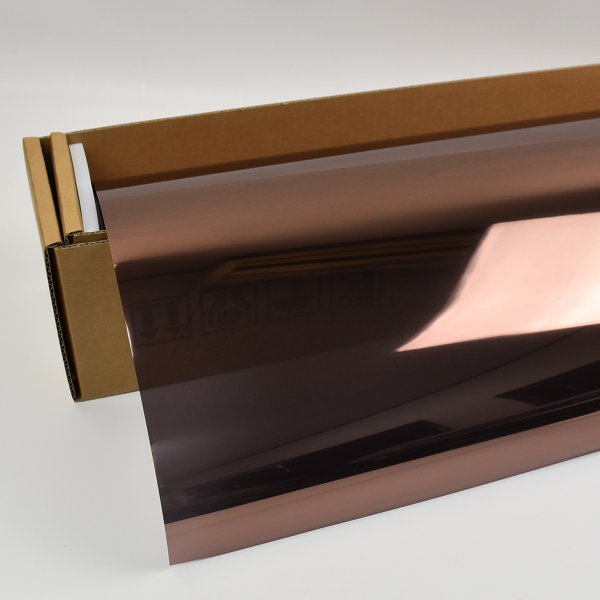 画像1: ALブロンズメタル10(10%)　 50cm幅 x 30mロール箱売　　【窓ガラスフィルム】 #茶AL10BR20 Roll # (1)