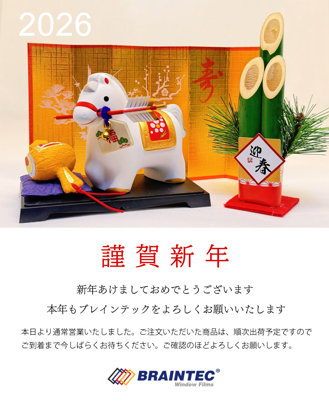 新年あけましておめでとうございます。